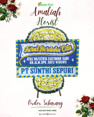 Papan Bunga Duka di Kepuharjo