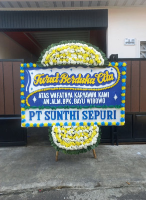 Papan Bunga Duka di Kepuharjo